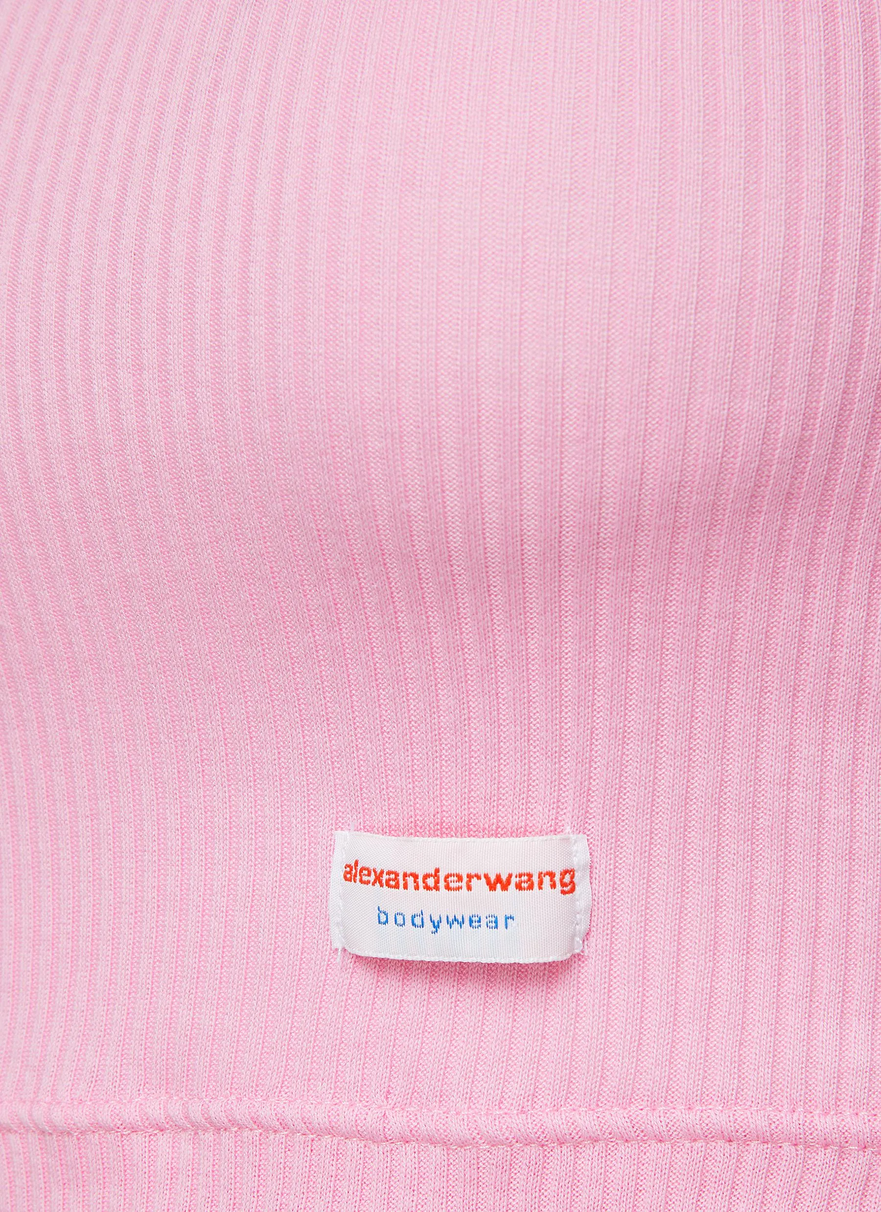 -----------ALEXANDERWANG  ---- ------------ ----Bodywear Long Sleeve Cropped Ribbed Crewneck Top --