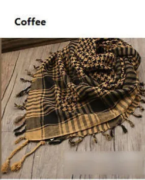 5 Colors Women Men Checkered Arab Grid Neck Keffiyeh Palestine Scarf Wrap 100*100CM SM6