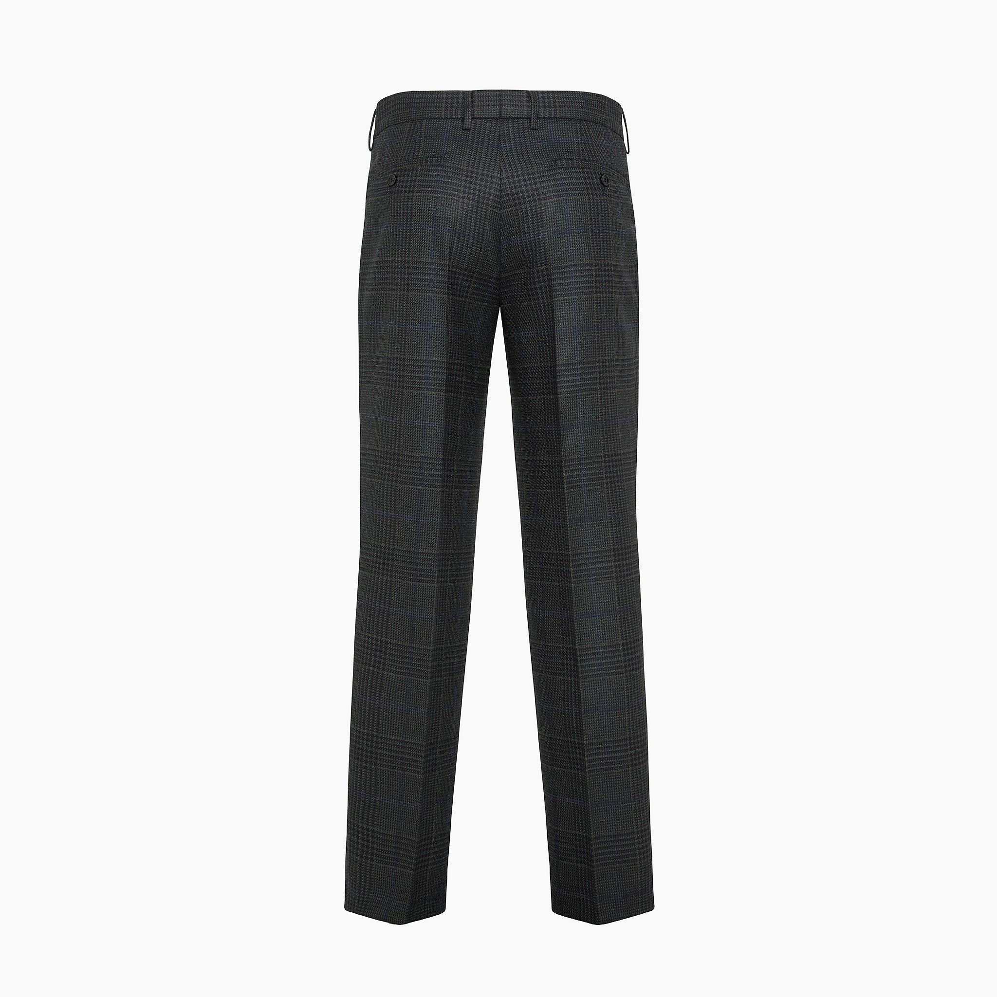 Alain Pleated Chino in Prince of Wales wool