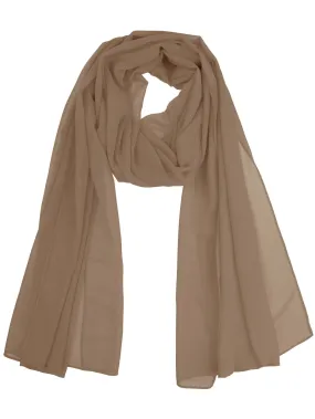 Allegra K- Solid Chiffon Sheer Long Scarf