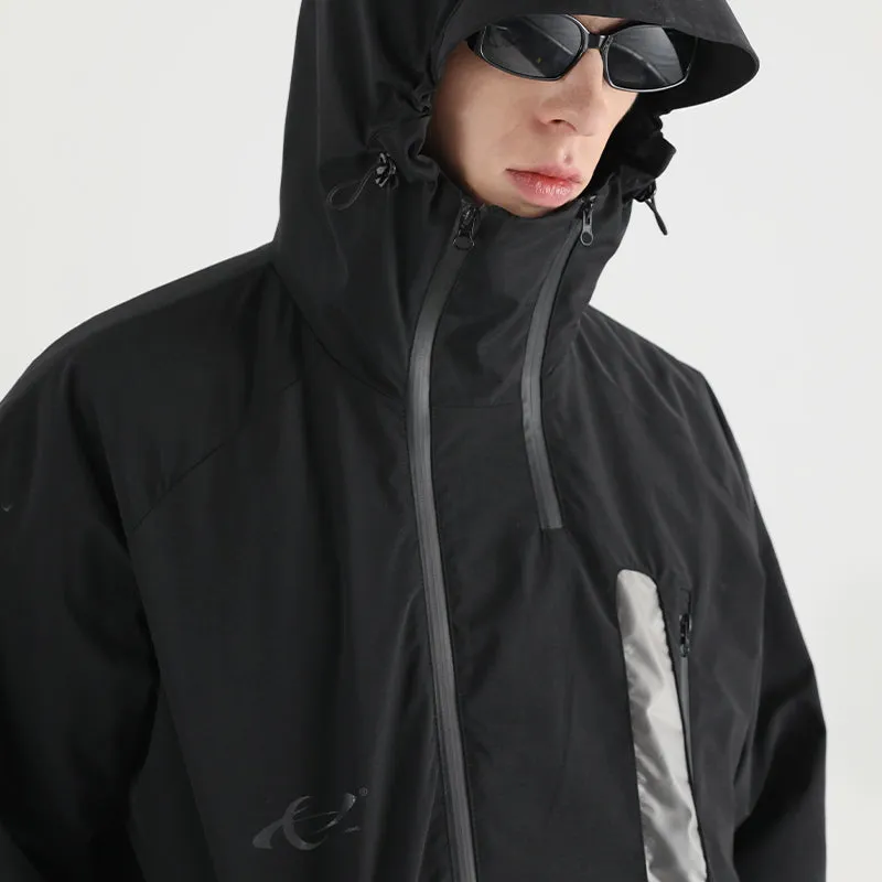 Asymmetric PVC Windproof Jacket