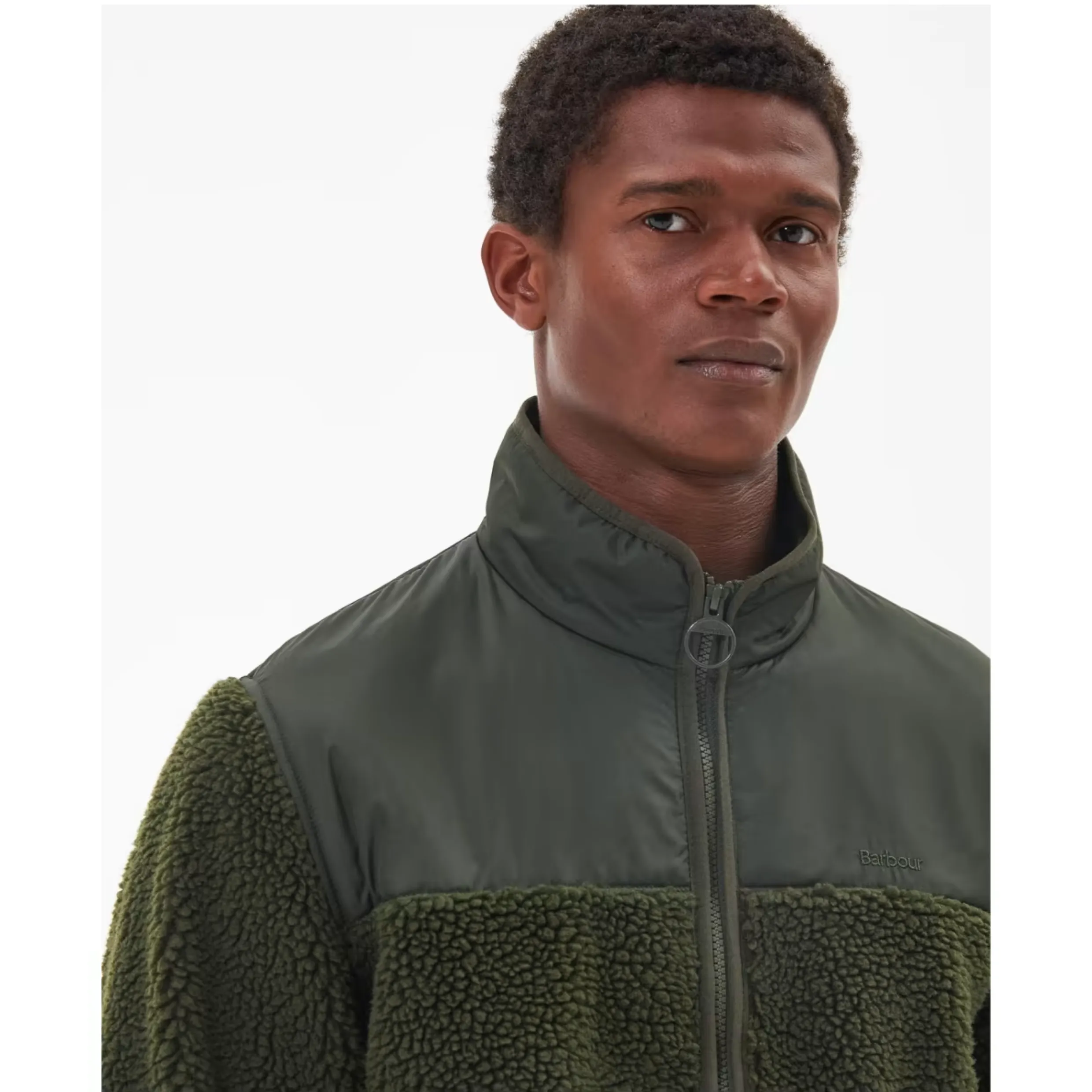 Barbour Hobson Fleece Jacket MFL0170 - Olive