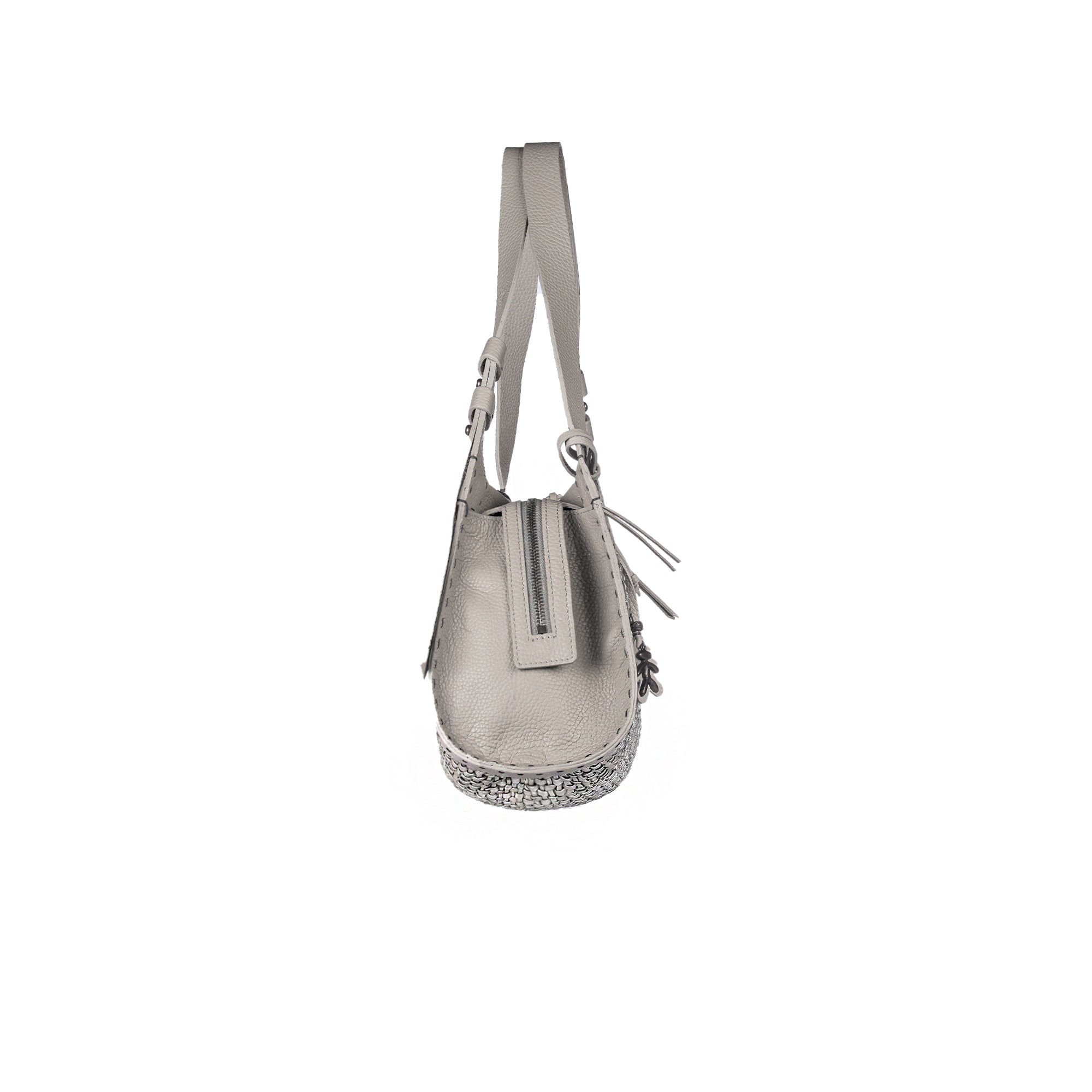 Boa Bauletto M Intreccio Madreperla Light Grey