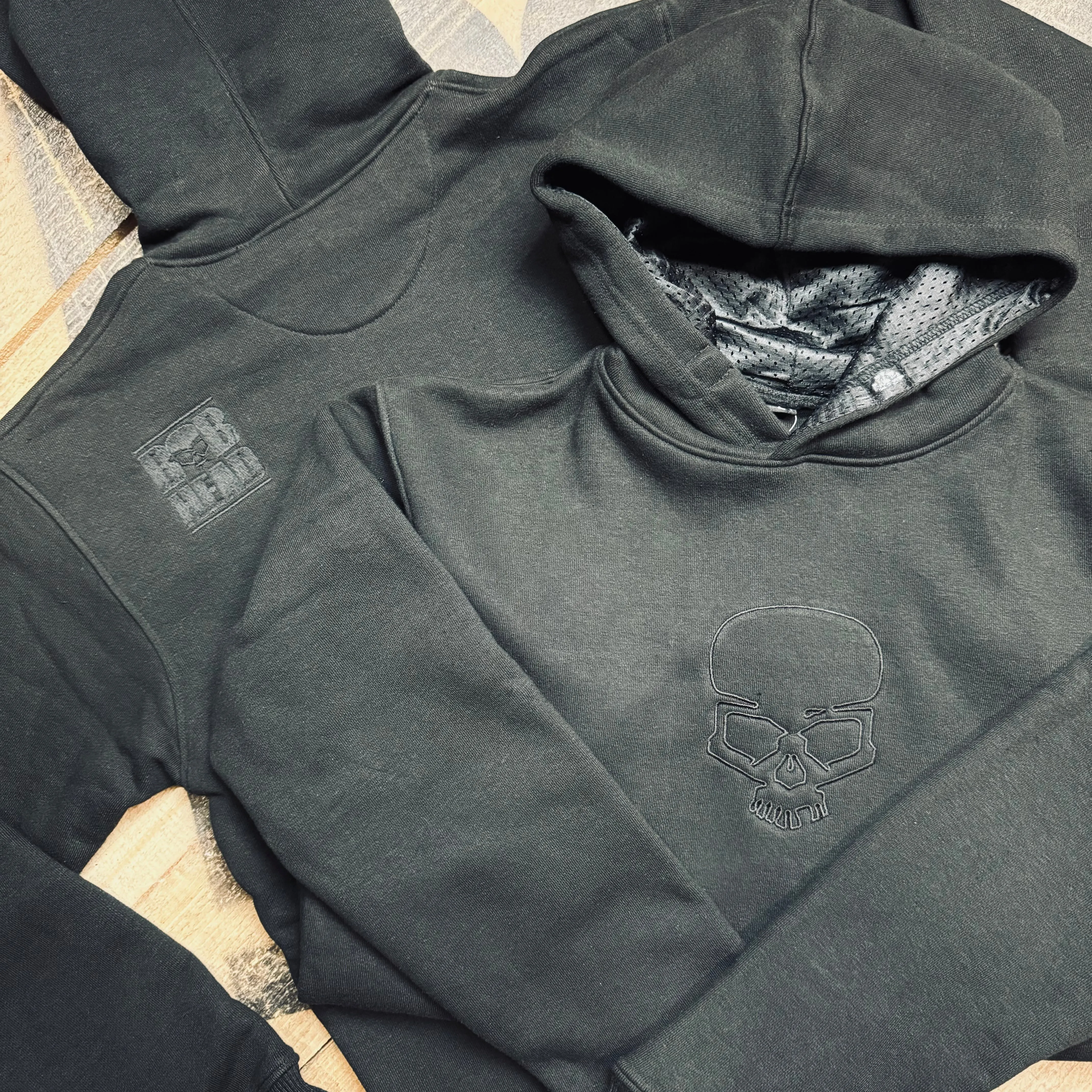 BOBHEAD Casual Hoodie Pullover All Black Reaper