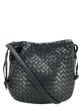 Bottega Veneta Vintage Intrecciato Woven Leather Shoulder Bag