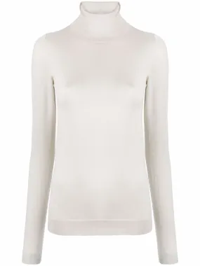 CASHMERE AND SILK BLEND TURTLENECK SWEATER