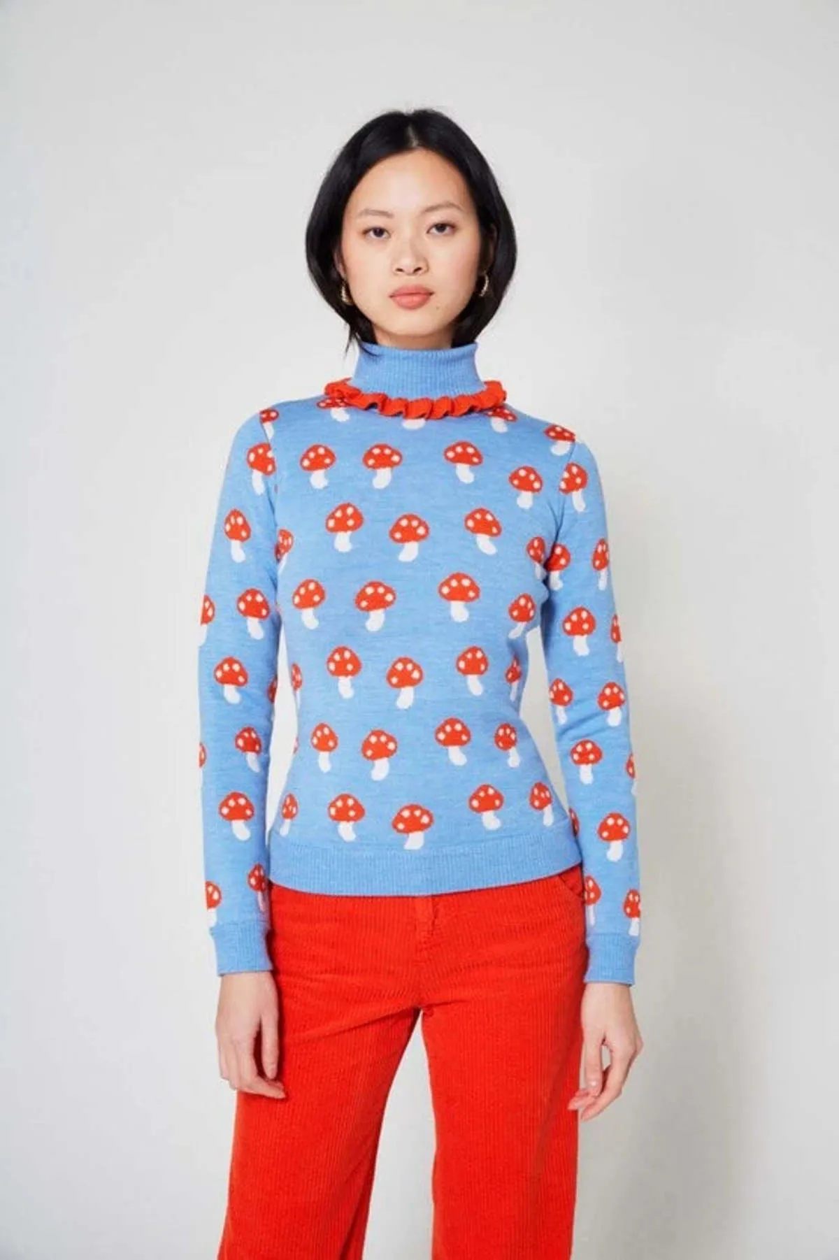 Champi Turtleneck Sweater - Blue