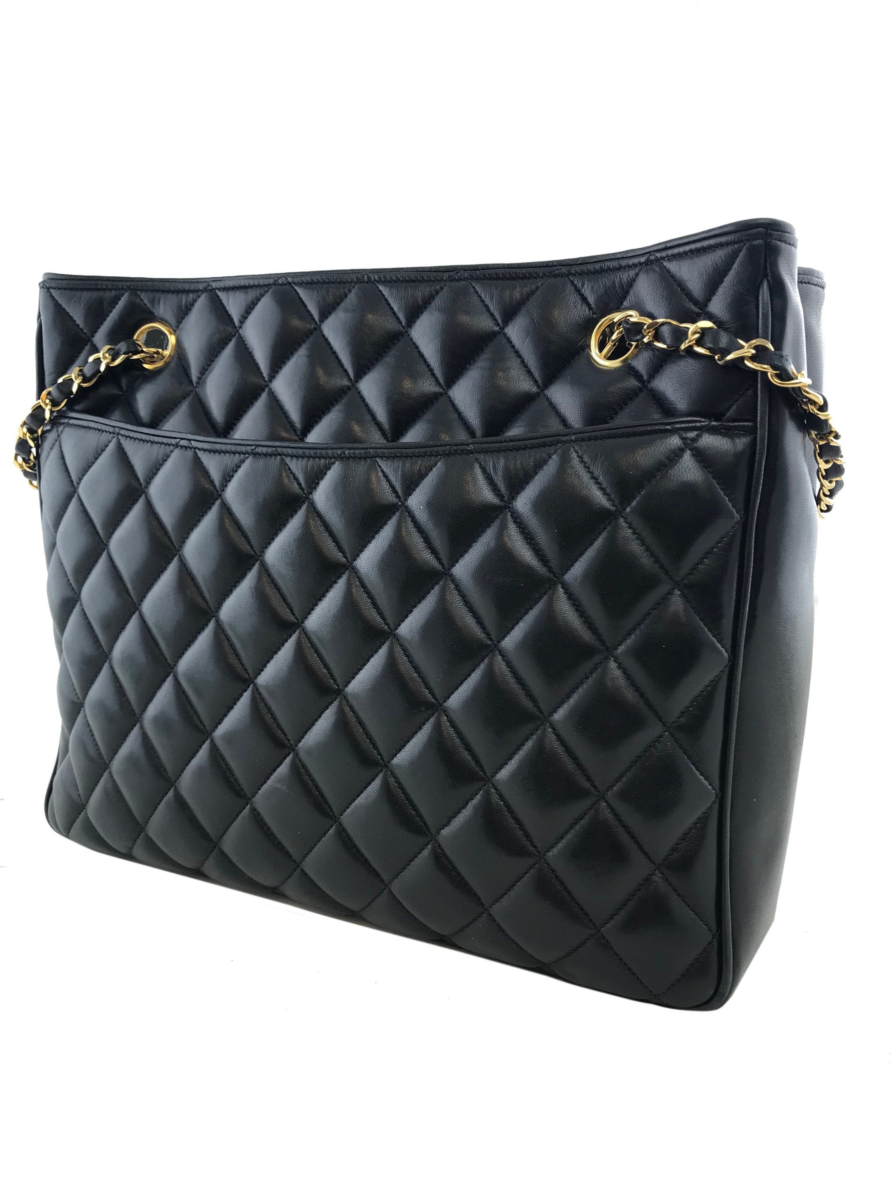 Chanel Vintage Lambskin Quilted Shoulder Bag