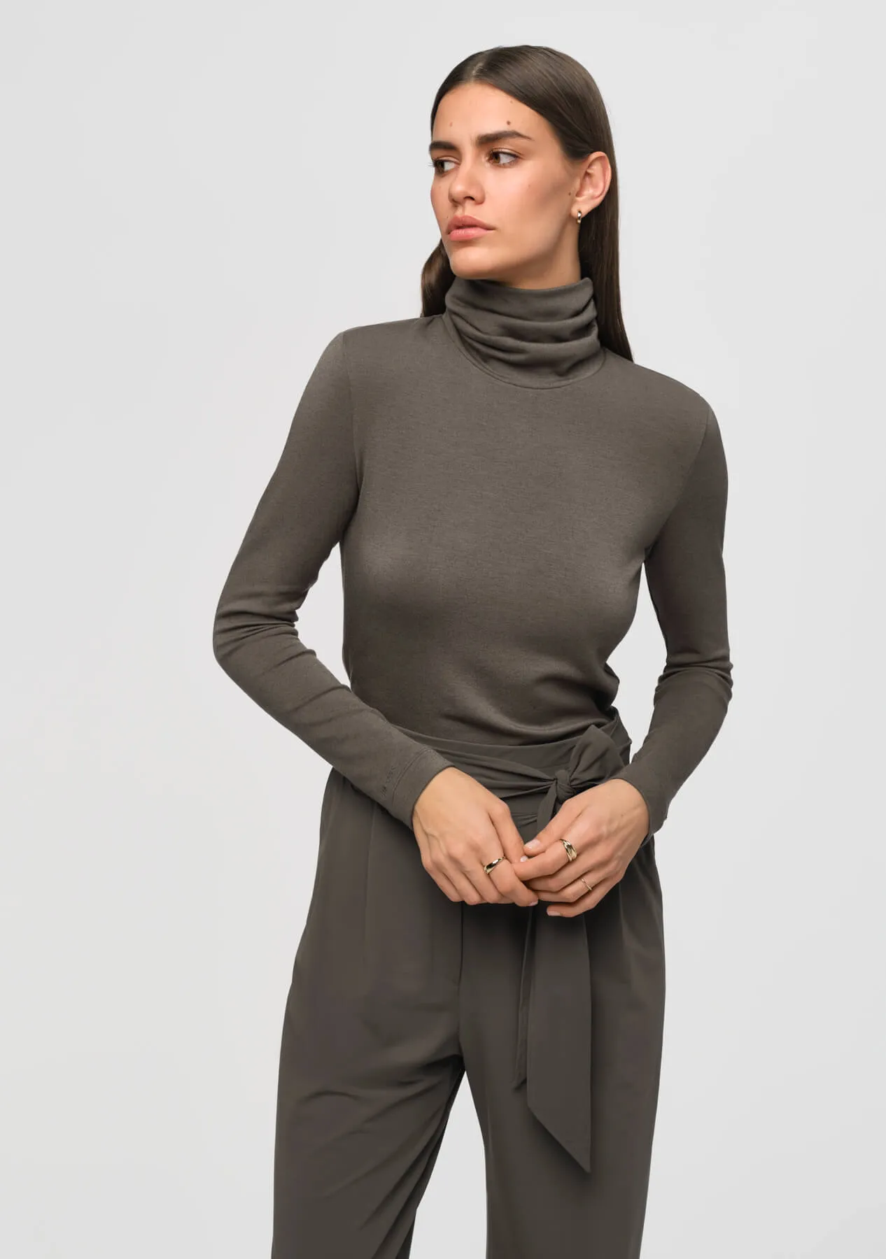 CIRCE Turtleneck Sweater ombre