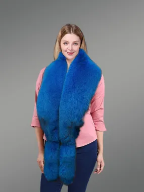 Comfy Boa Long scarf in Fox Fur for Women