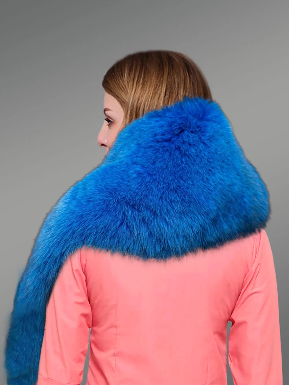 Comfy Boa Long scarf in Fox Fur for Women