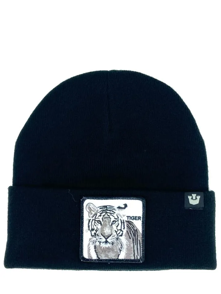 CUFFIE BEANIE NERA TIGER