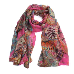 Design Women Girl Chiffon Scarves Printed Silk Scarf Long Soft Shawl Wraps