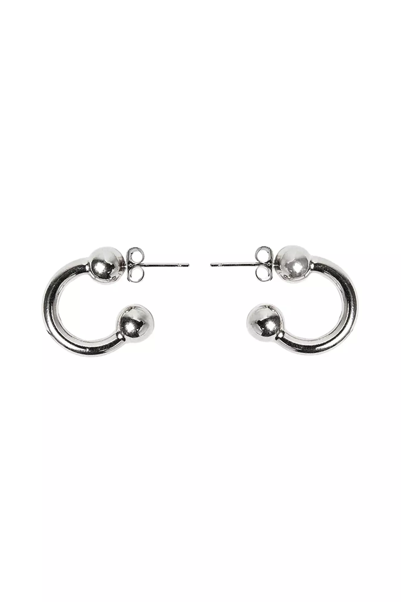 Devon Small Earrings | Palladium