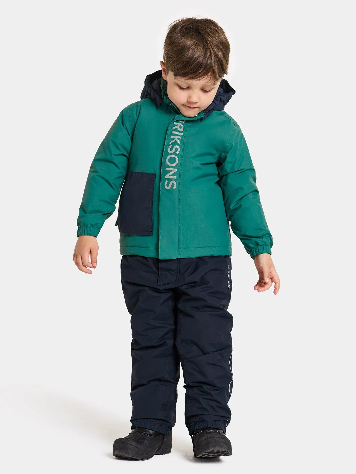 Didriksons Kids Rio Waterproof and Windproof Jacket - Green