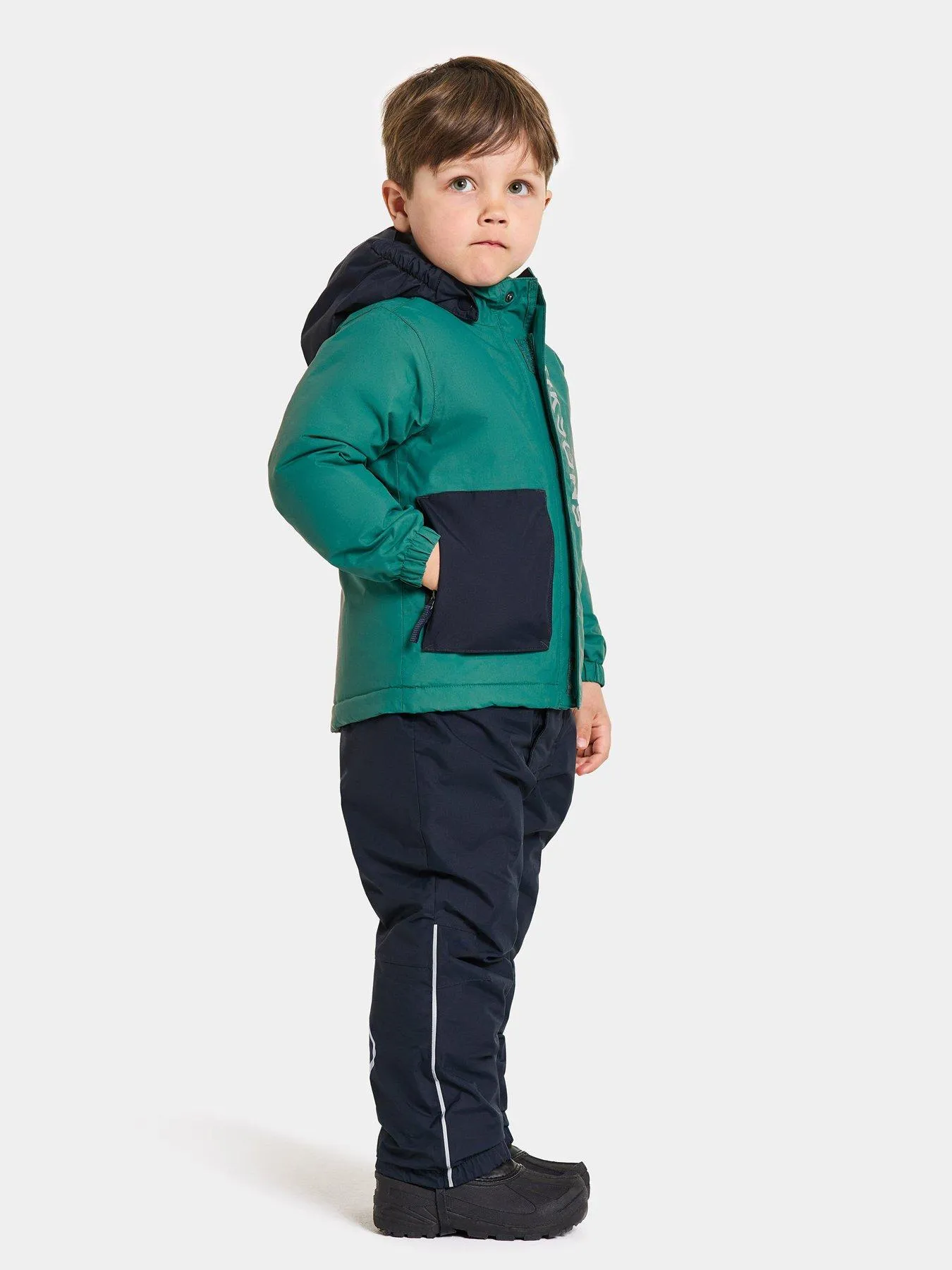 Didriksons Kids Rio Waterproof and Windproof Jacket - Green