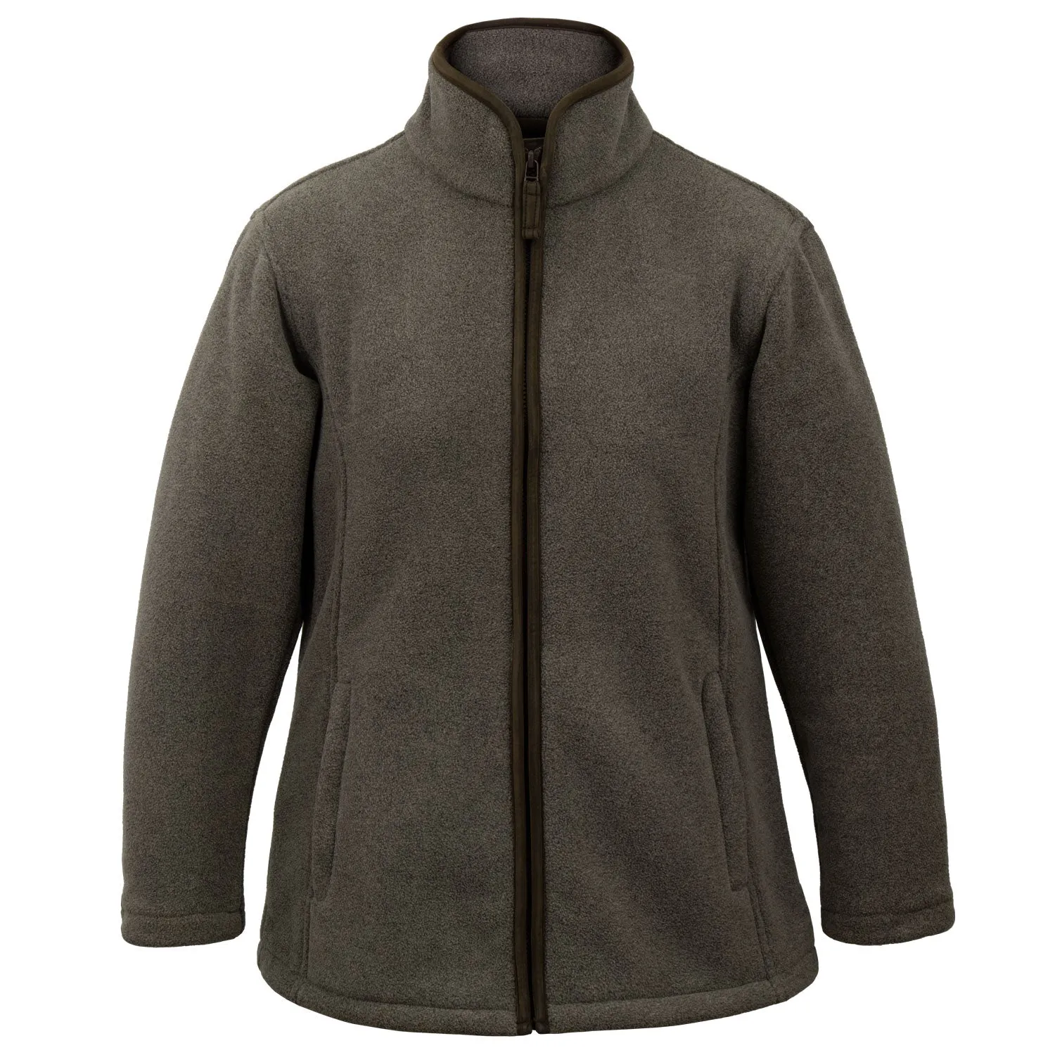 Emily: Women's Grey Fleece Jacket