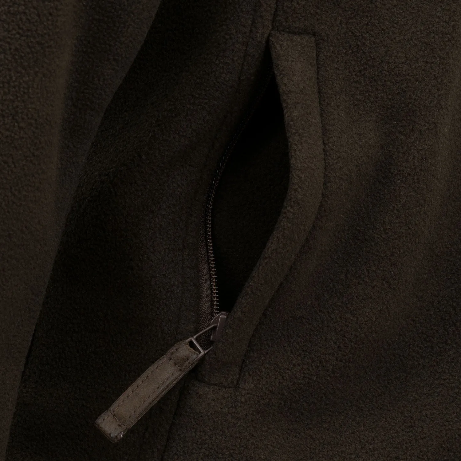 Emily: Women's Olive Fleece Jacket