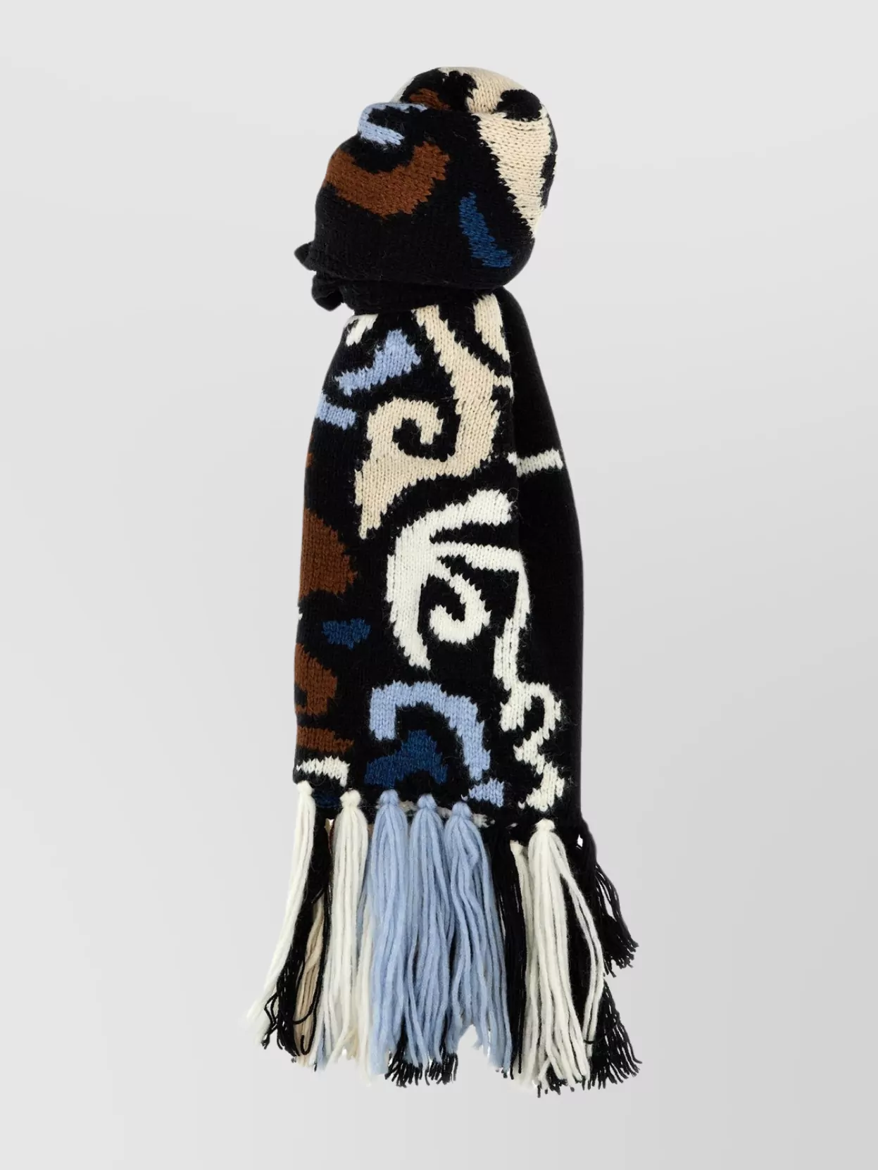 Ermanno Scervino   Fringed long scarf knitted design