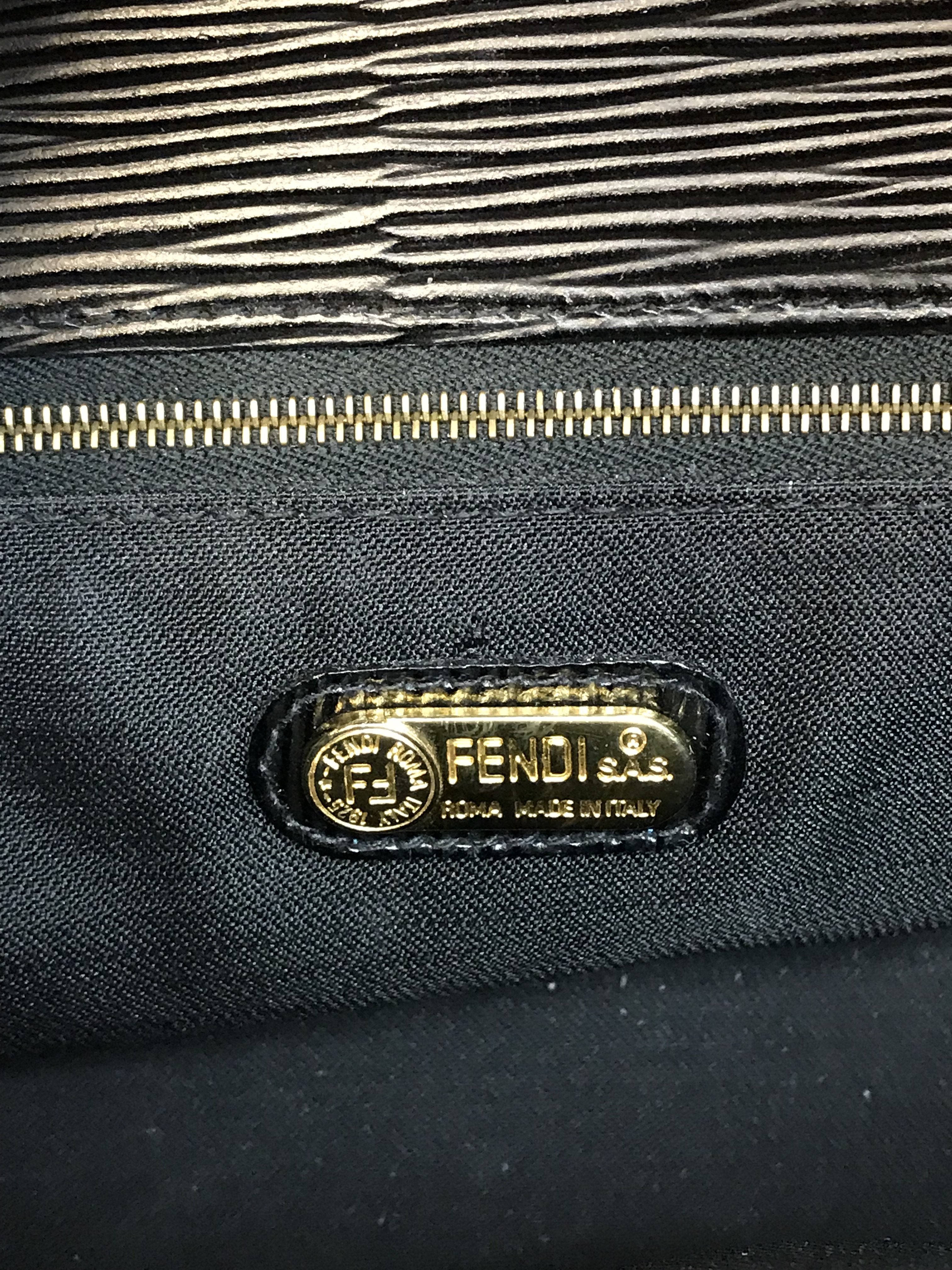 Fendi Roma Vintage Epi Leather Bag with Strap