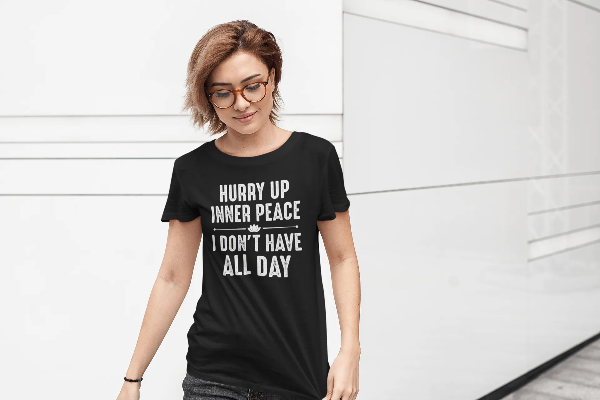 Funny!!! Hurry Up Inner Peace I Don't Have All Day - Unisex Hoodie Man and Woman Casual Hoodie