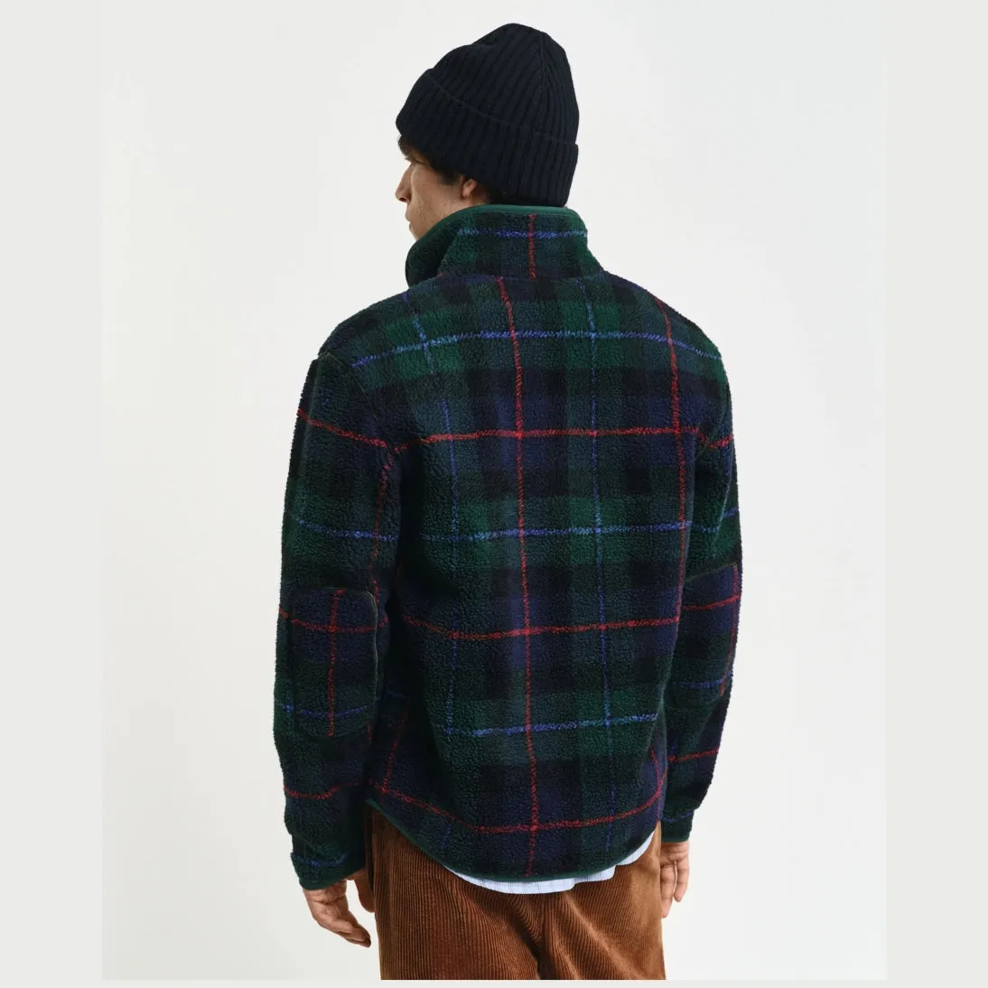 GANT Checked Fleece Jacket 2015095 Tartan Green