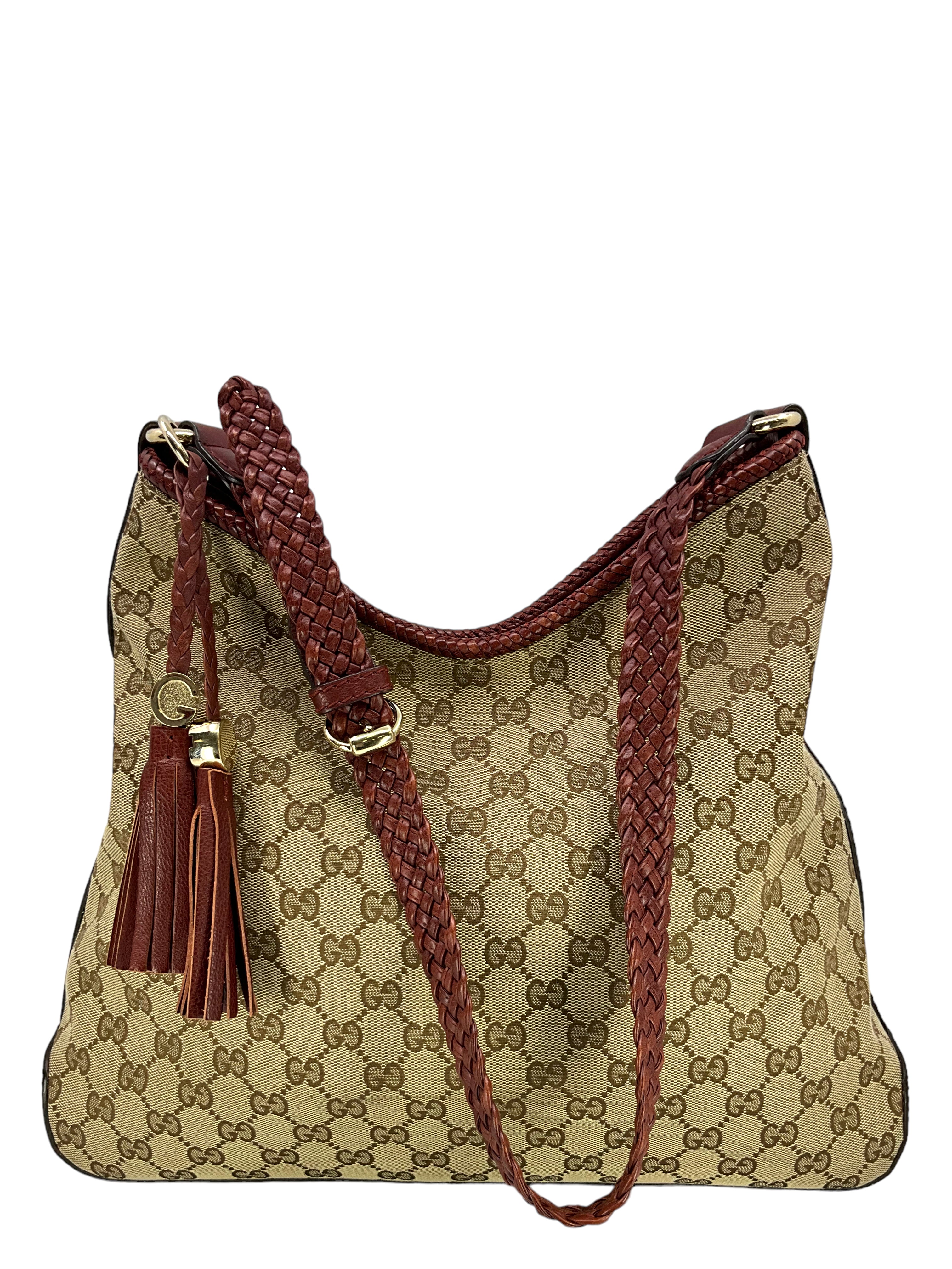 Gucci GG Canvas Marrakech Medium Leather Shoulder Bag