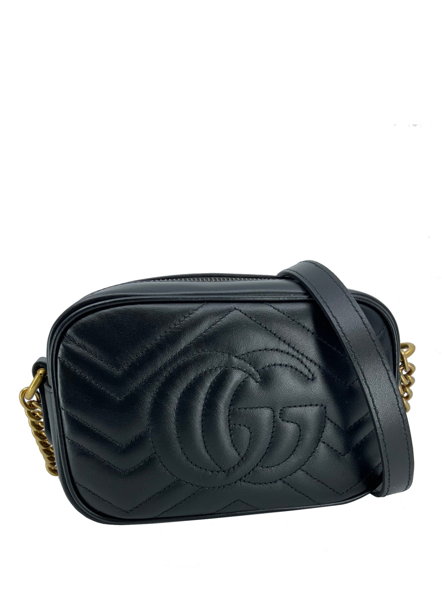 Gucci GG Marmont Mini Matelassé Crossbody Bag NEW