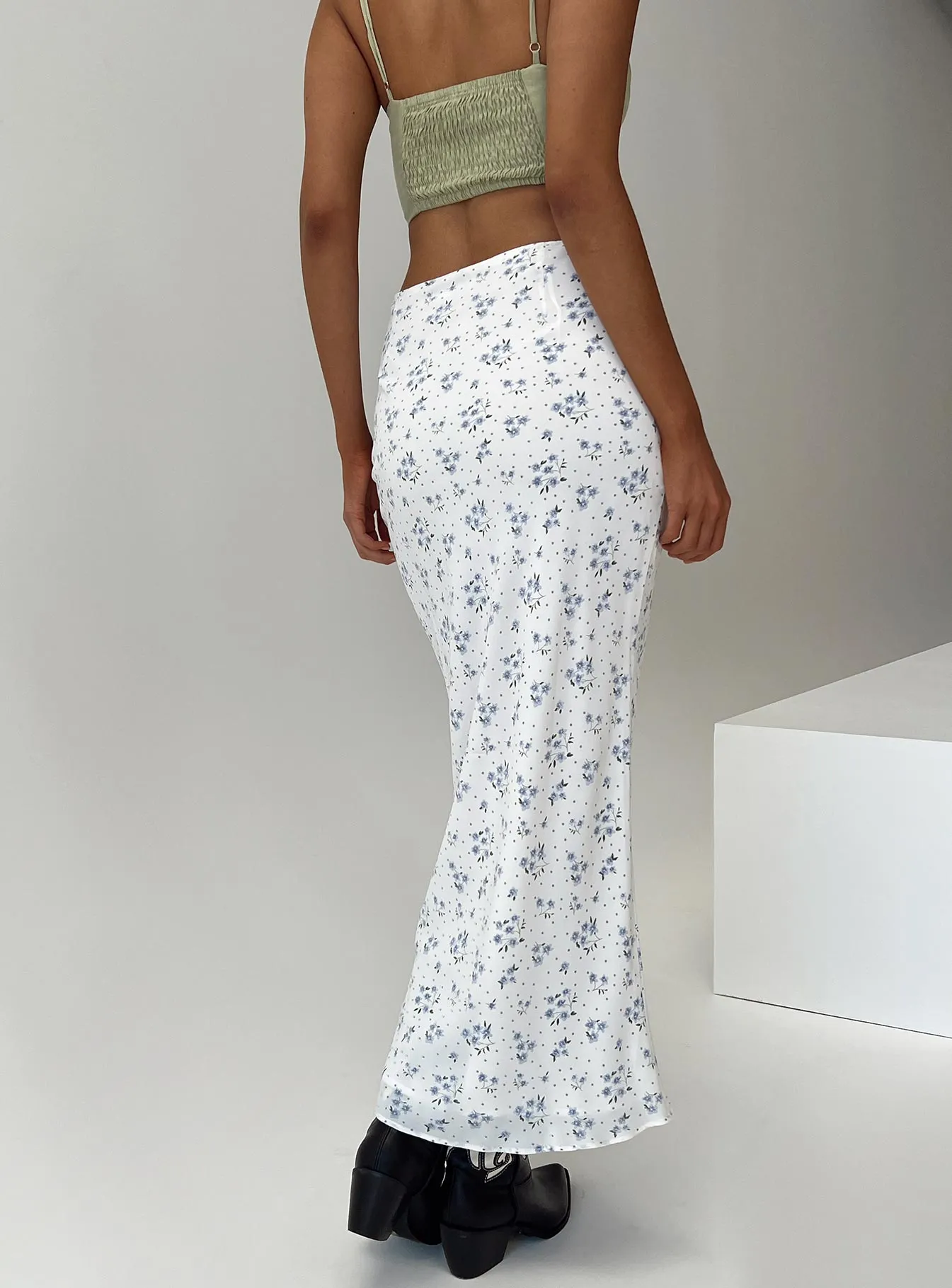 Hera Maxi Skirt White