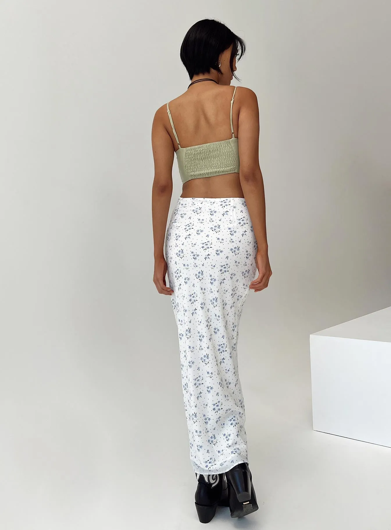 Hera Maxi Skirt White