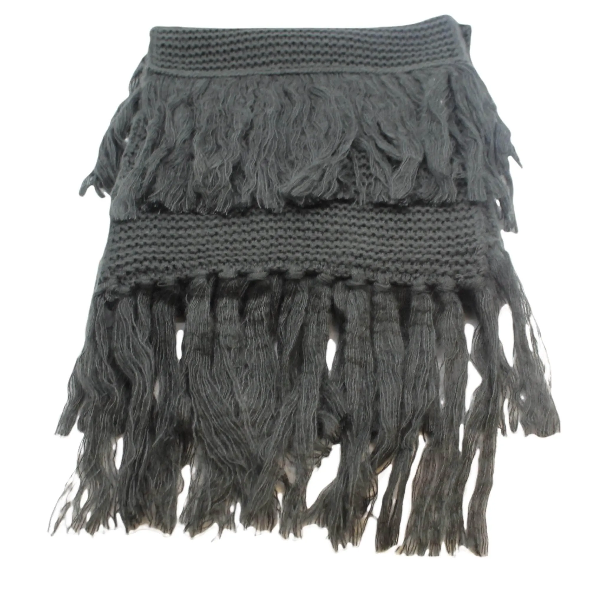 Hush Charcoal Chunky Long Scarf