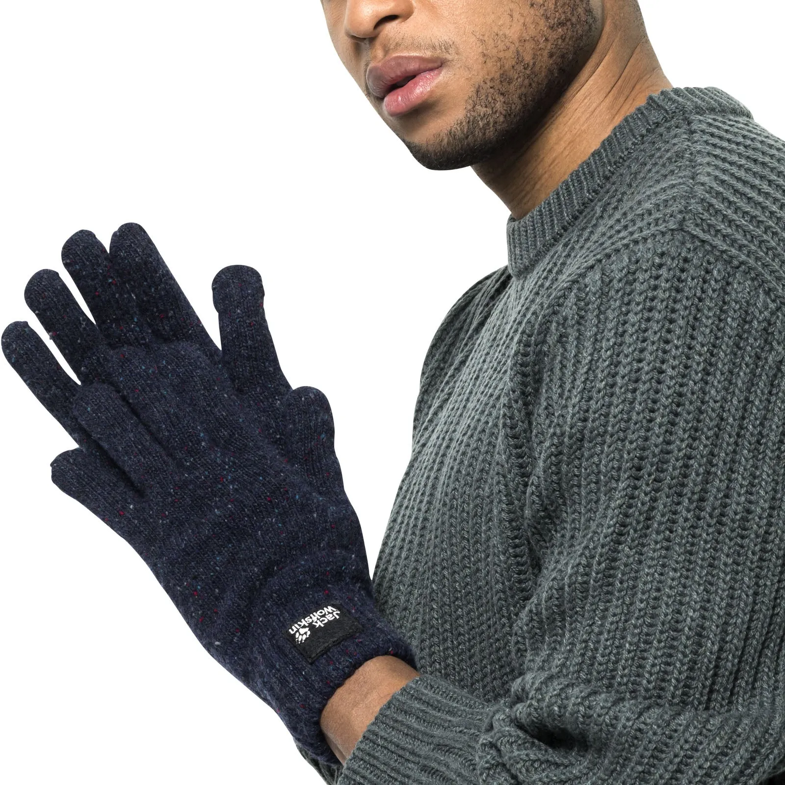 Jack Wolfskin Nature Knit Knitted Wool Gloves