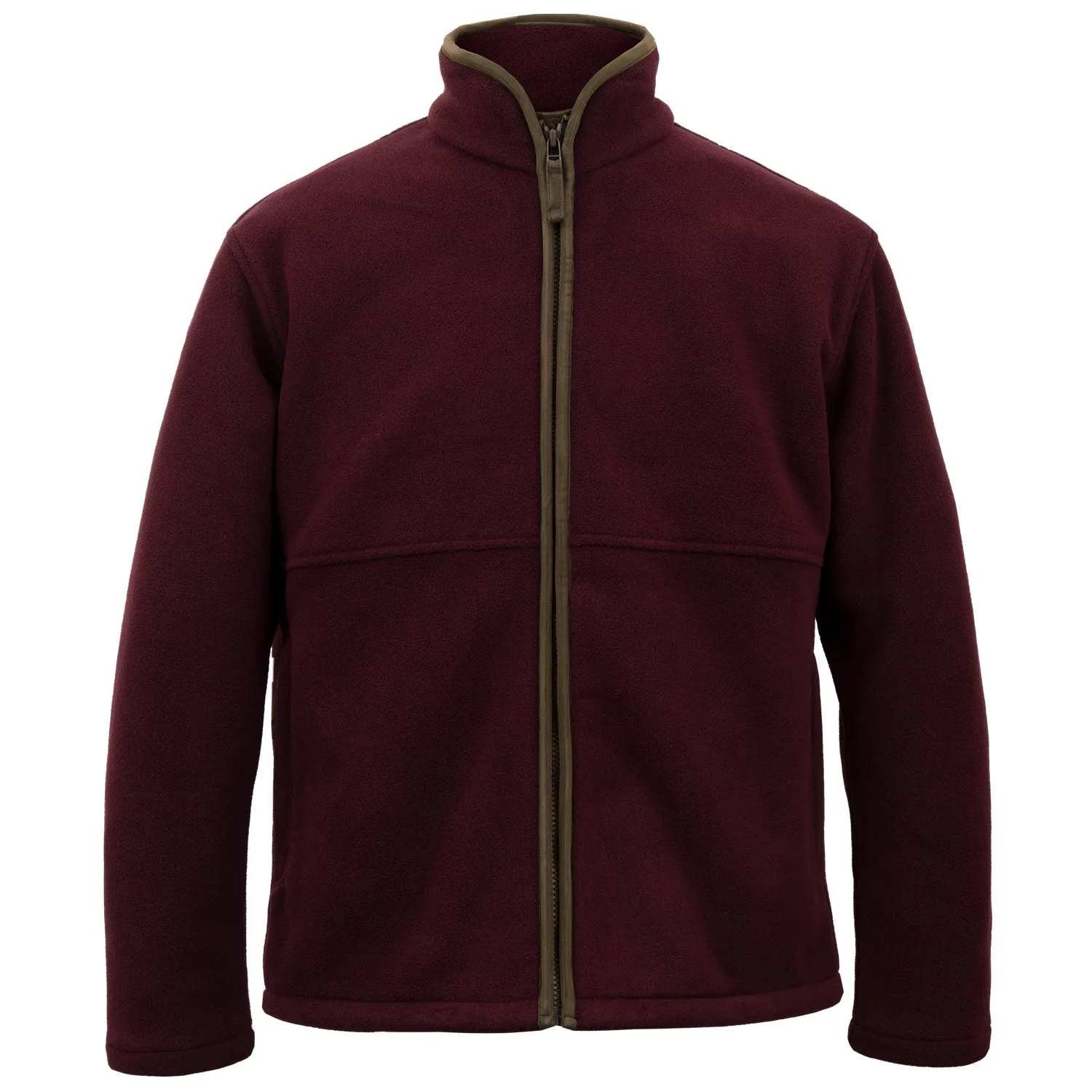 Joshua: Men's Burgundy Fleece Jacket