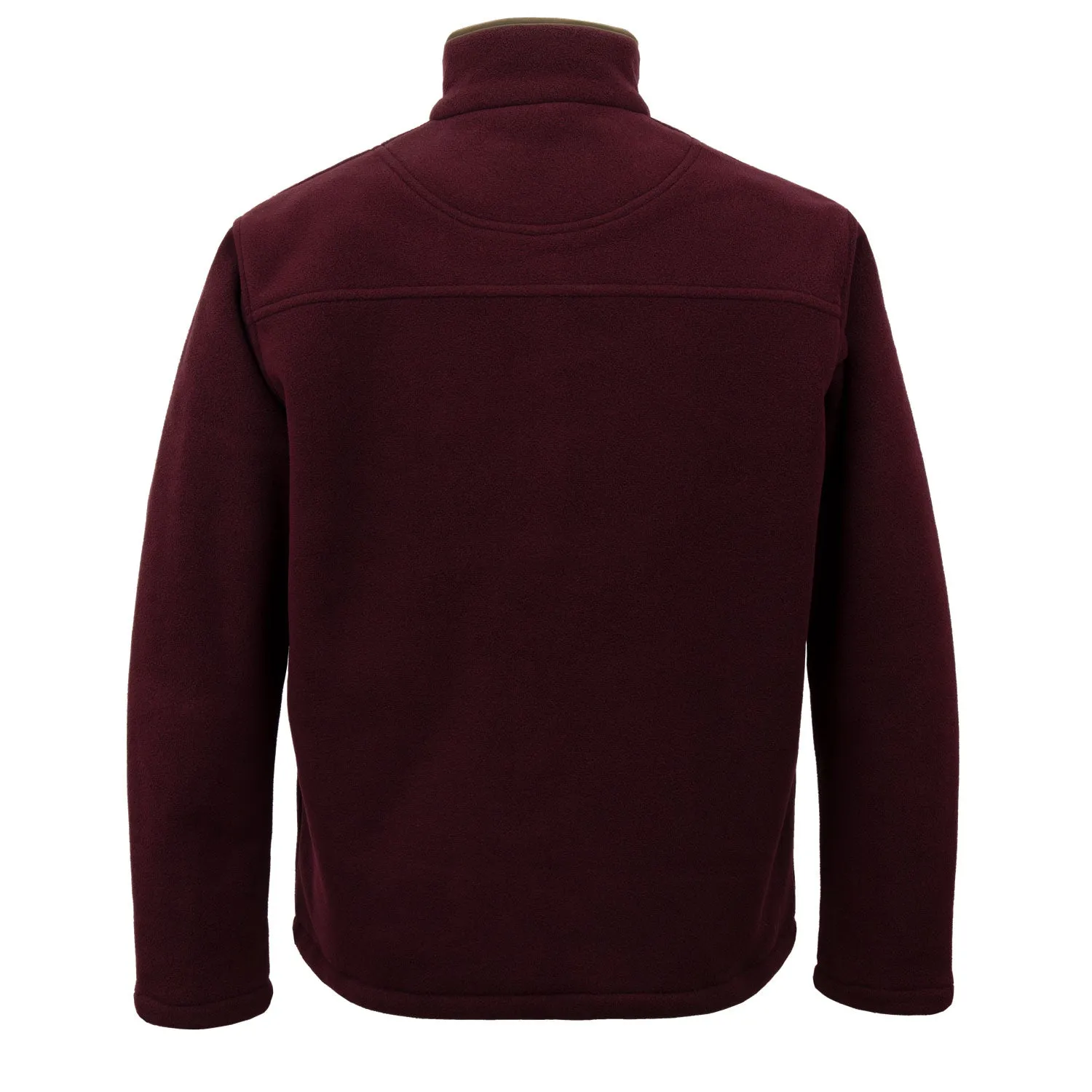 Joshua: Men's Burgundy Fleece Jacket