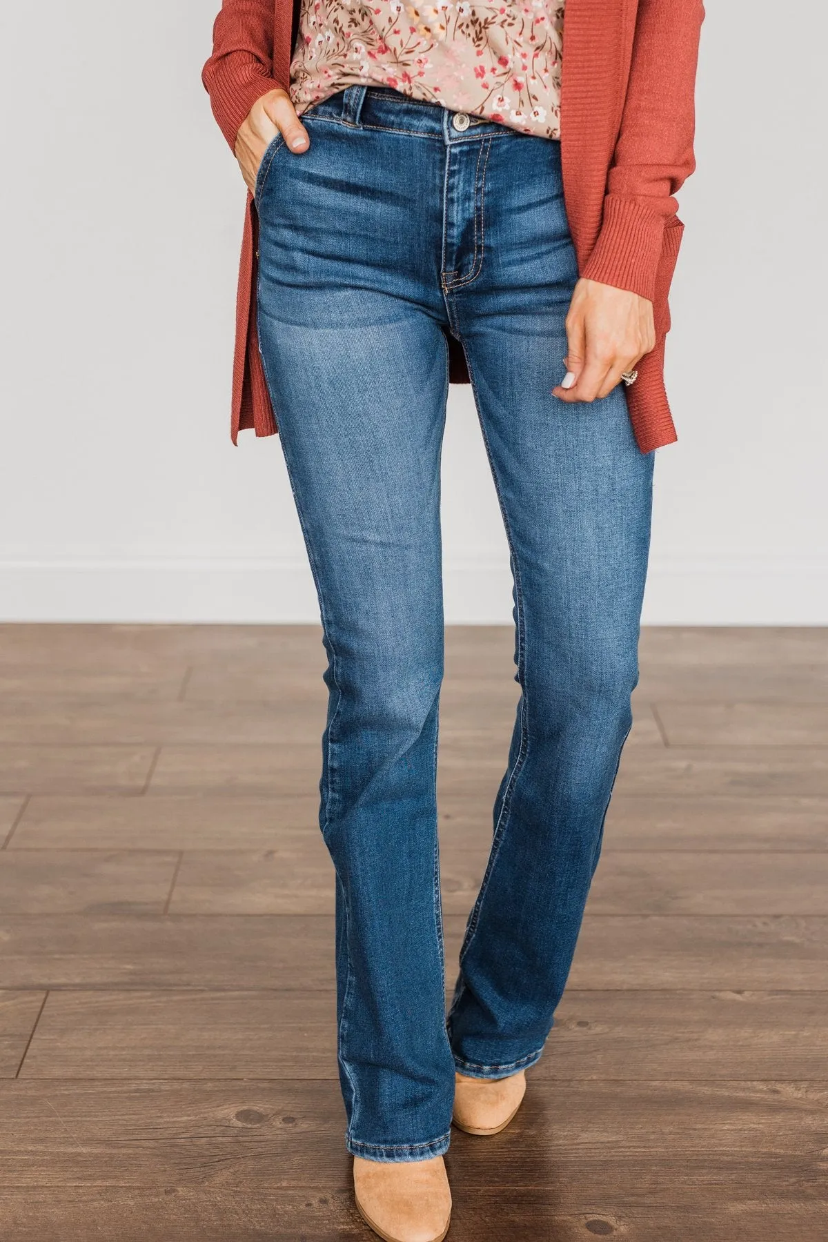 KanCan Boot Cut Jeans- Mila Wash