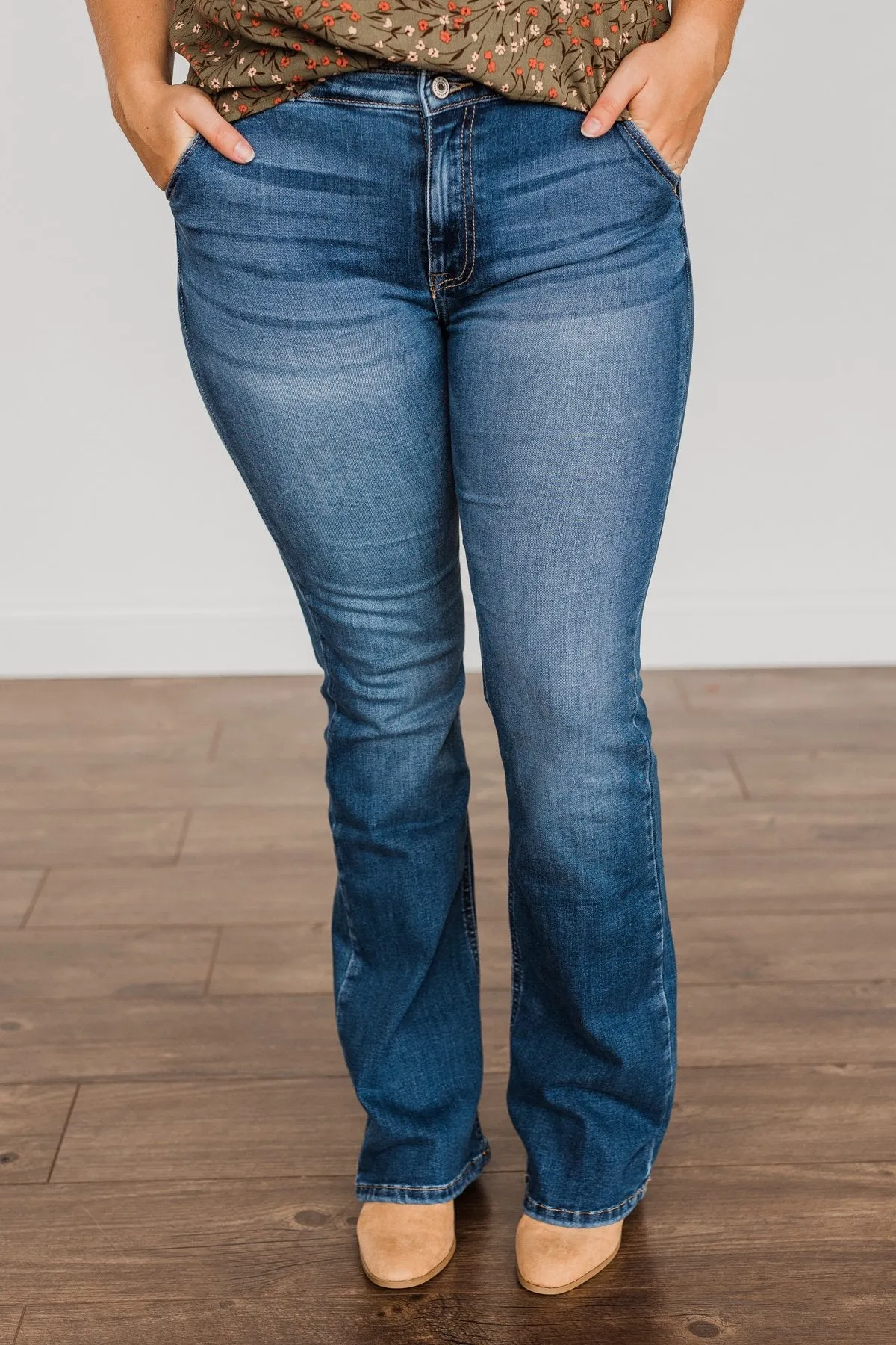 KanCan Boot Cut Jeans- Mila Wash