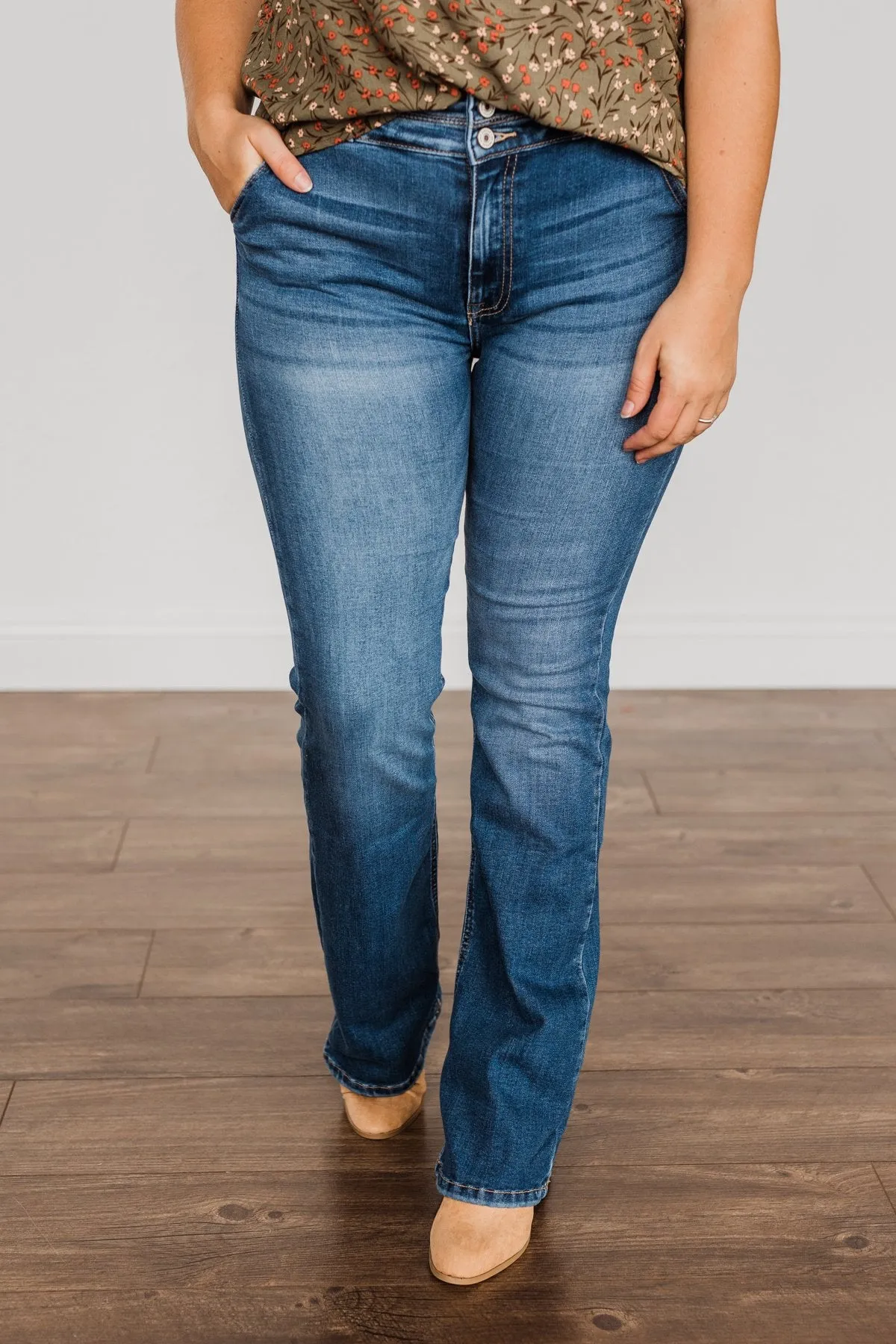 KanCan Boot Cut Jeans- Mila Wash