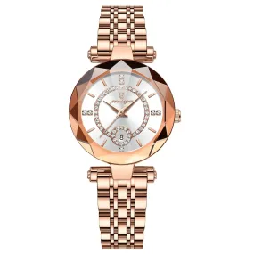 Ladies Quartz Watch Waterproof Date Stainless Steel