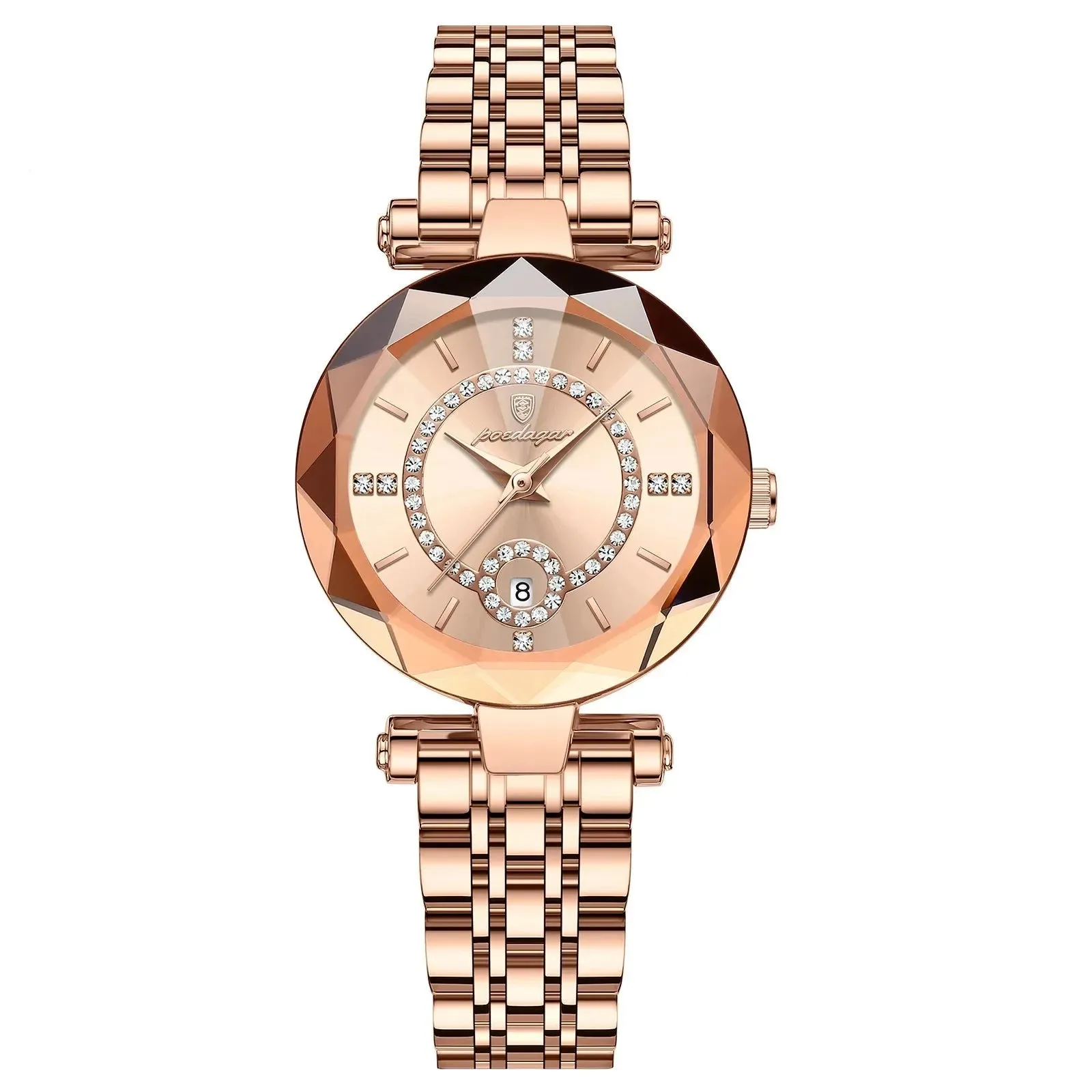 Ladies Quartz Watch Waterproof Date Stainless Steel