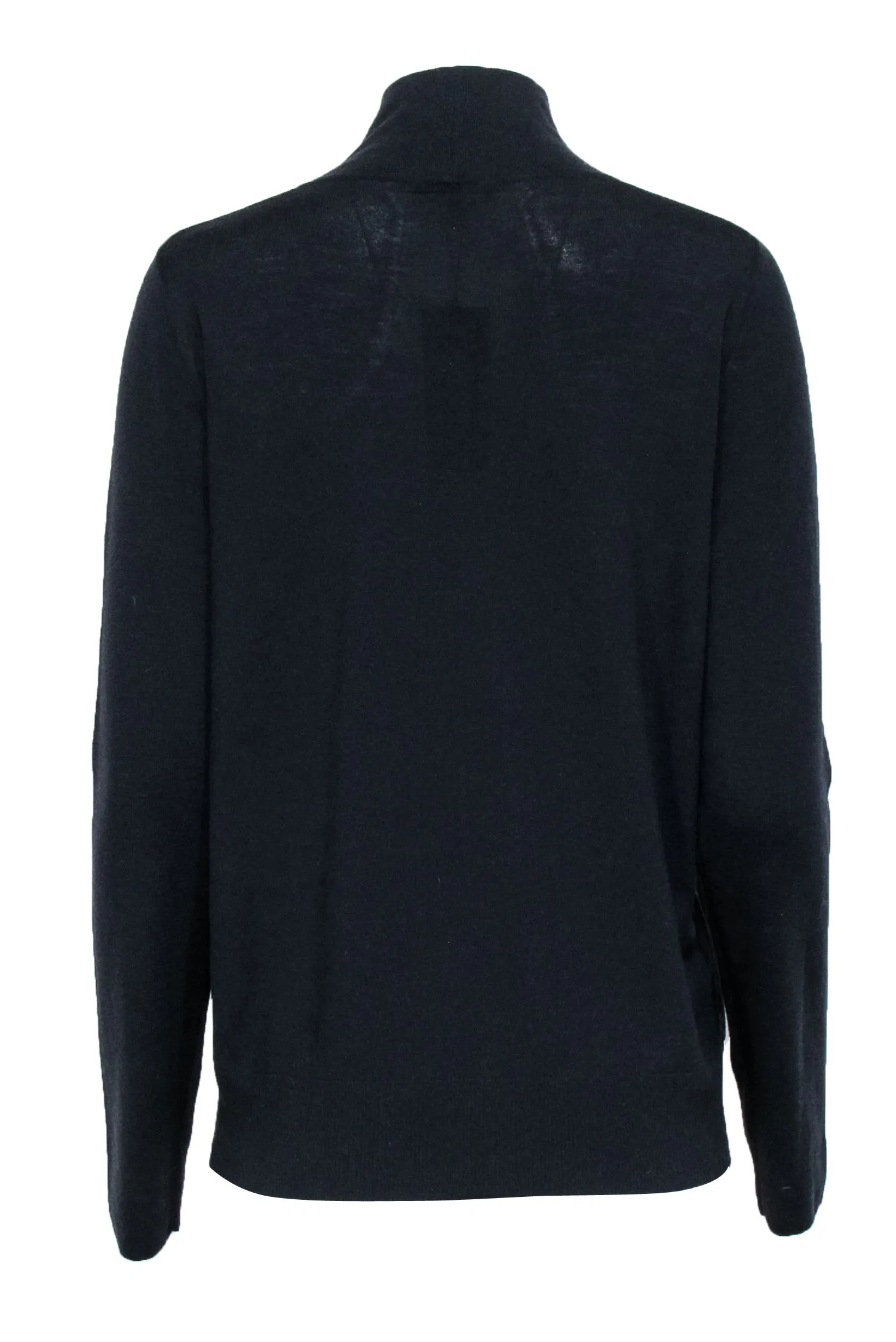 Lafayette 148 - Midnight Black Wool Turtleneck Sweater Sz XL