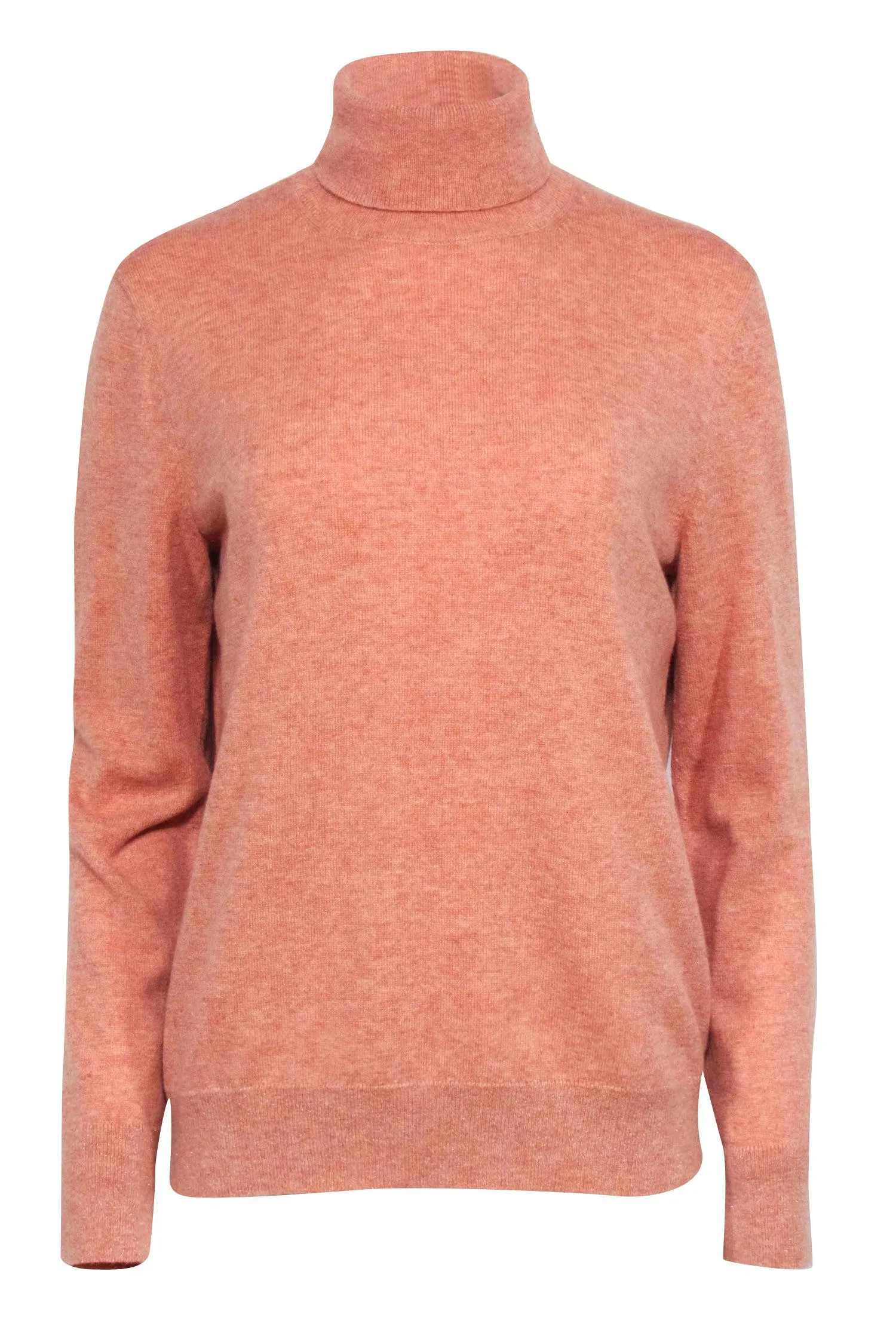 Lafayette 148 - Orange Cashmere Turtleneck Sweater Sz L