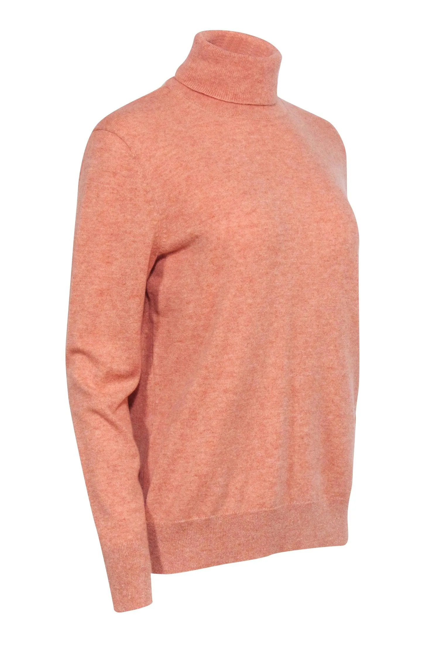 Lafayette 148 - Orange Cashmere Turtleneck Sweater Sz L