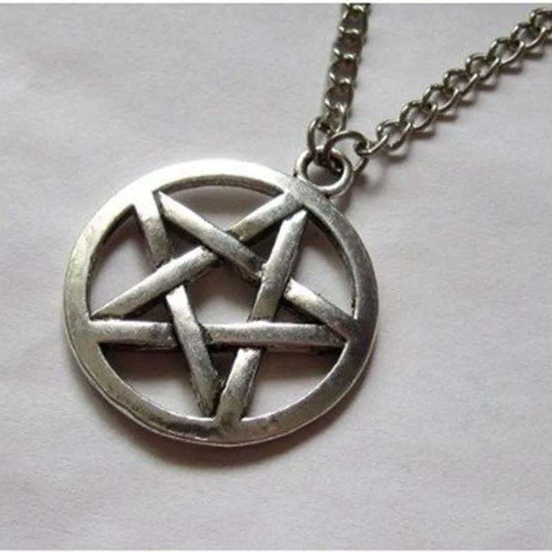 Length 67cm Simple Pentagram Shape Necklace Long Sweater Chain Lovers Necklace Nice Jewelry Accessories SM6