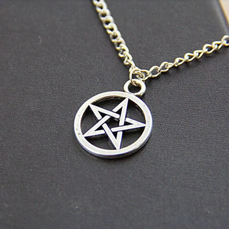 Length 67cm Simple Pentagram Shape Necklace Long Sweater Chain Lovers Necklace Nice Jewelry Accessories SM6