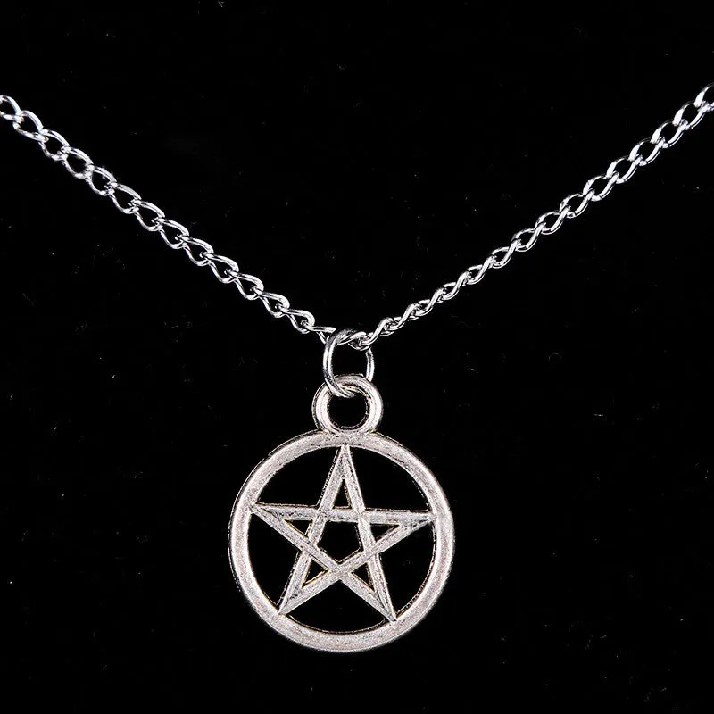 Length 67cm Simple Pentagram Shape Necklace Long Sweater Chain Lovers Necklace Nice Jewelry Accessories SM6