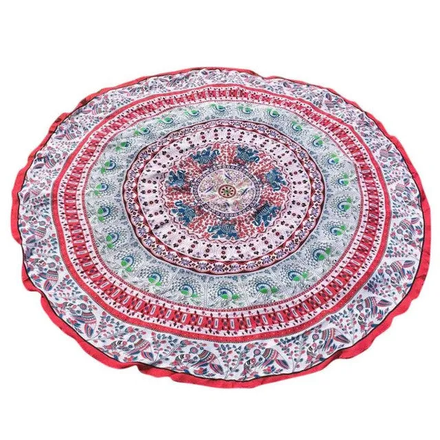 Mandala Towel Round Beach Towel Printed Geometric Bohemian Tapestry Picnic Towel Blanket Sobretudo Feminino#0521 SM6