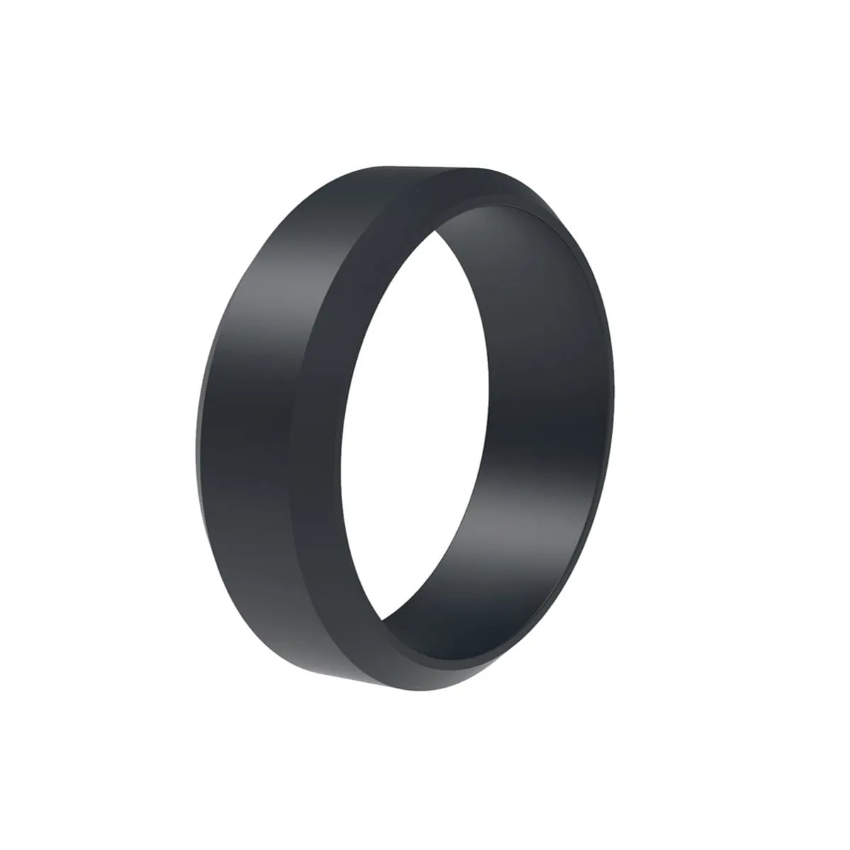 Men’s 8mm Silicone Beveled Edge Ring