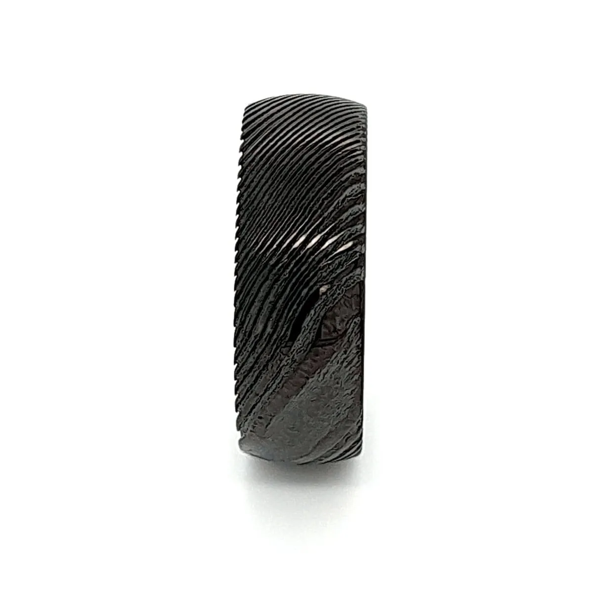 Men’s Black Damascus Ring