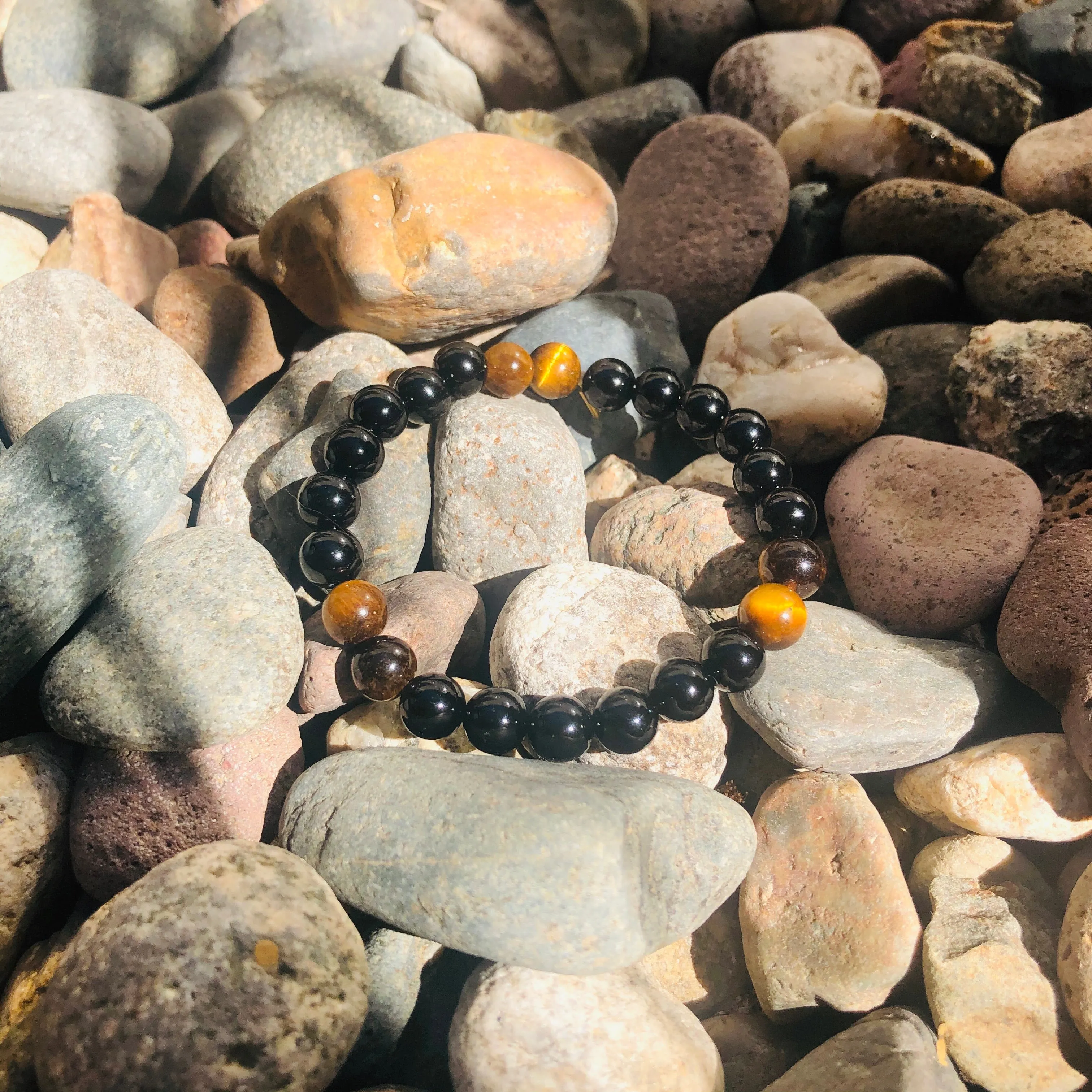 Men’s Bracelet—Onyx & Tiger’s Eye