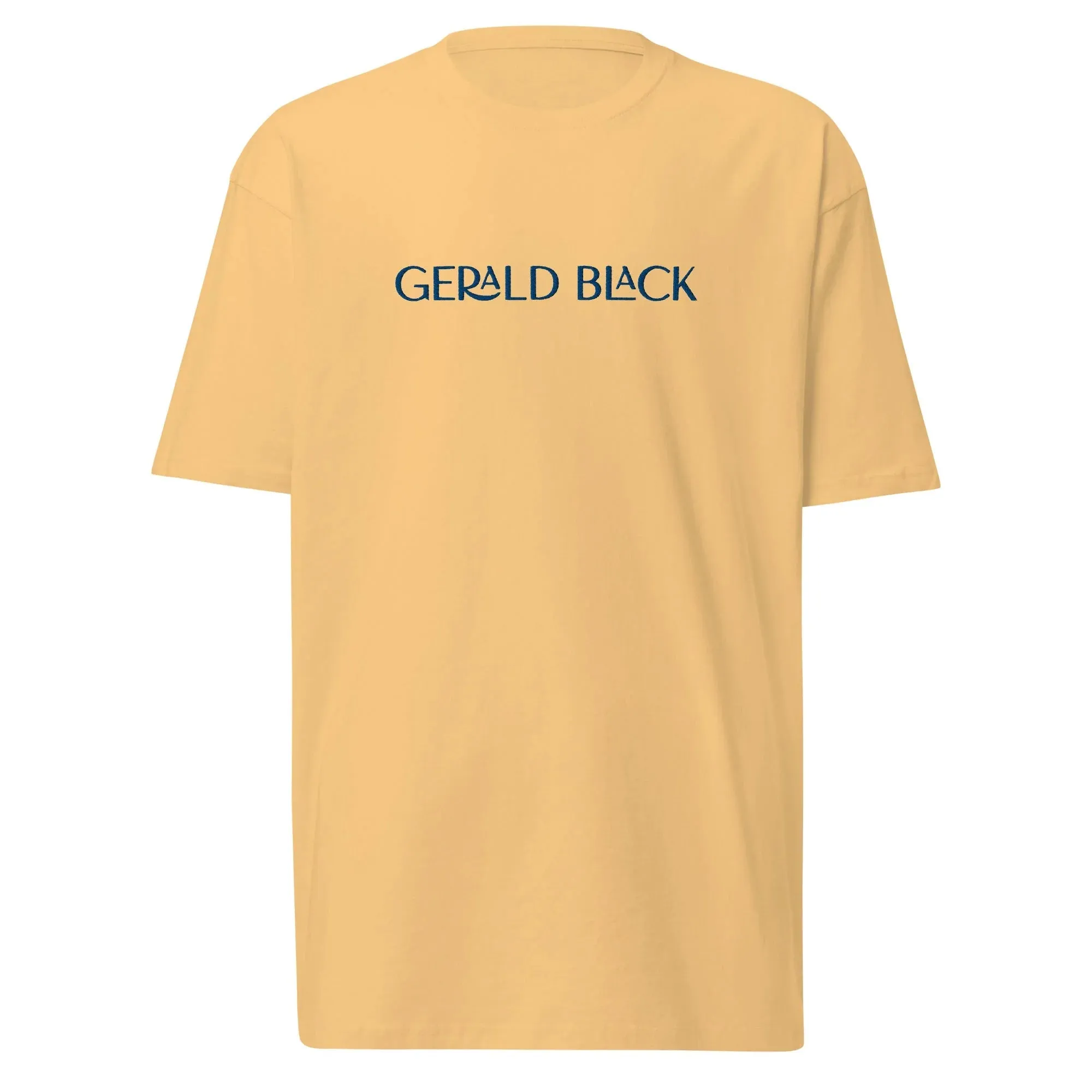 Men’s Gerald Black Cotton Premium Heavyweight Regular Fit T-Shirt